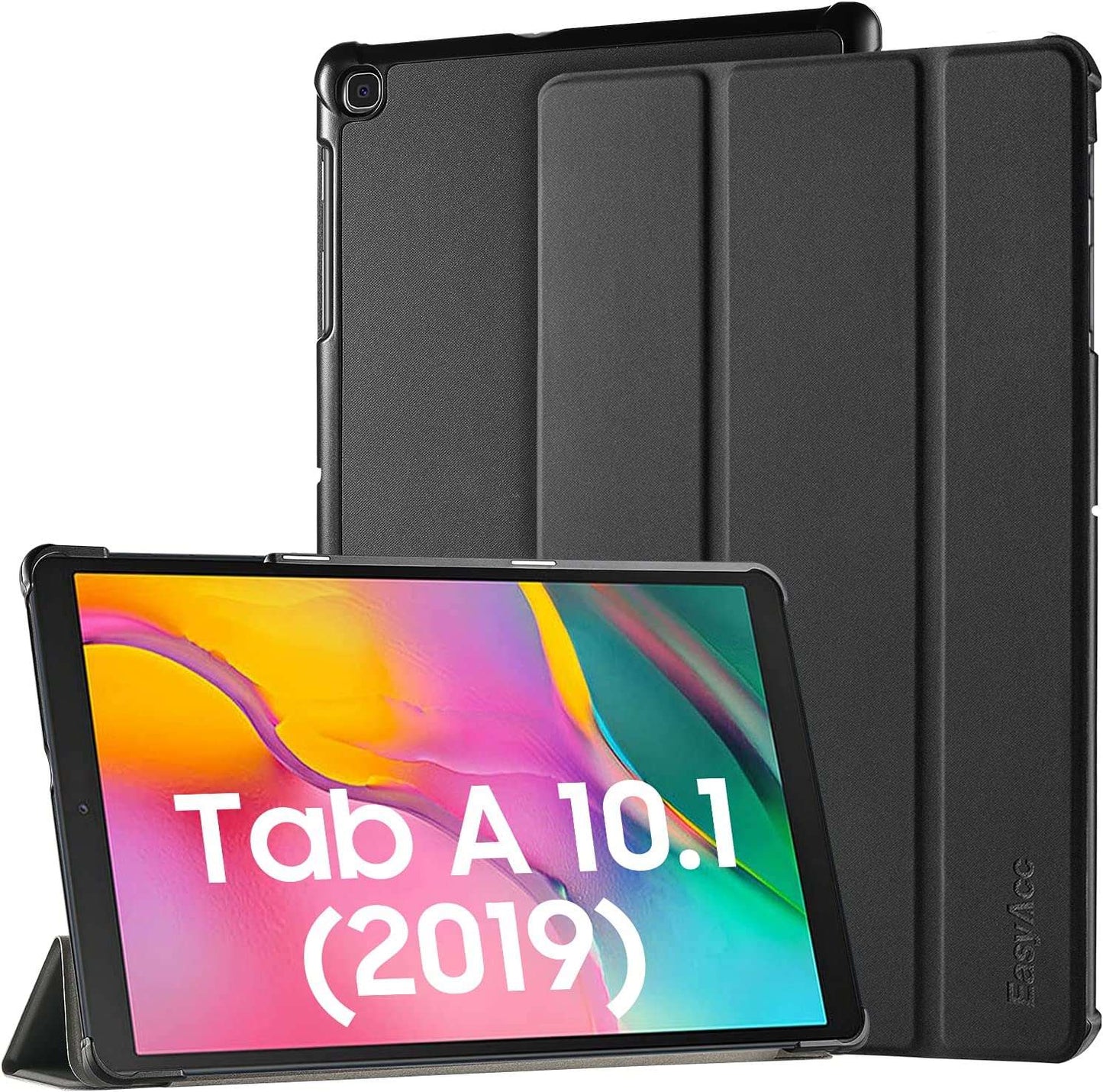 Case for Samsung Galaxy Tab A 10.1 (2019) T510/ T515016 M Ultra Thin with Stand Function Slim PU Leather Smart Case Fits Samsung Galaxy Tablet A 2019 10.1 Inch - Black - Premium  from WyBiTs Solution - Just $4.99! Shop now at WyBiTs Solution